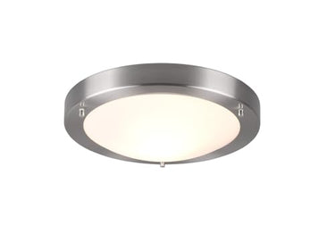 Trio Leuchten Deckenleuchte 6801011-06 Condus, Metall chromfarbig, Glas opal matt weiß, exkl. 1 x E27 im Sale